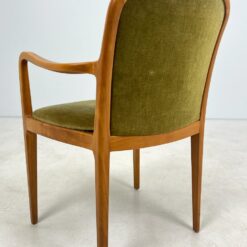 Mid Century “Lübke” tikmedžio krėslas su gobelenu 58x56x86 cm, 48 cm