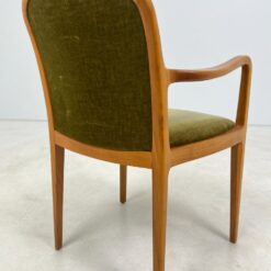 Mid Century “Lübke” tikmedžio krėslas su gobelenu 58x56x86 cm, 48 cm