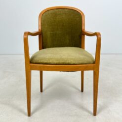 Mid Century “Lübke” tikmedžio krėslas su gobelenu 58x56x86 cm, 48 cm