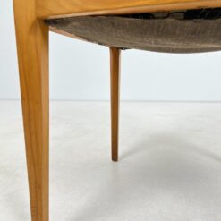 Mid Century “Lübke” tikmedžio krėslas su gobelenu 58x56x86 cm, 48 cm