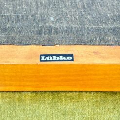 Mid Century “Lübke” tikmedžio krėslas su gobelenu 58x56x86 cm, 48 cm