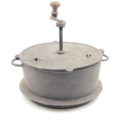 Senovinis metalinis kavos skrudintuvas 30,5×33,5×29,5 cm