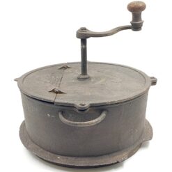 Senovinis metalinis kavos skrudintuvas 30,5×33,5×29,5 cm