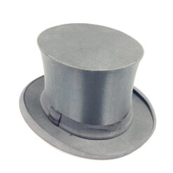 Senovinė šilkinė “Fritz Bolkow Hannover” rankų darbo cilindro formos skrybėlė (dydis 55 cm) 30x26x15 cm