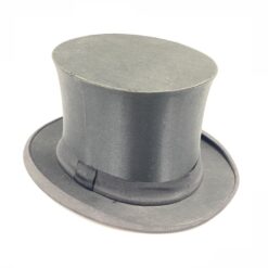 Senovinė šilkinė “Fritz Bolkow Hannover” rankų darbo cilindro formos skrybėlė (dydis 55 cm) 30x26x15 cm