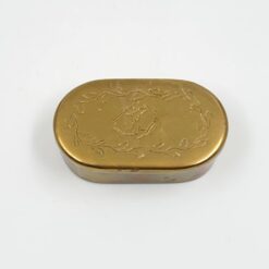 Žalvarinė dėžutė 4x7x2 cm