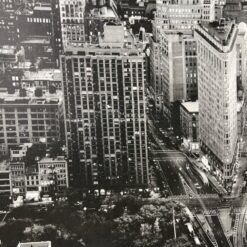 Vintažinis IKEA Niujorko panoramos printas ant drobės 2x201x141 cm