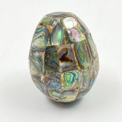 Dekoratyvinis kiaušinis iš perlamutro mozaikos 4x4x5,5 cm