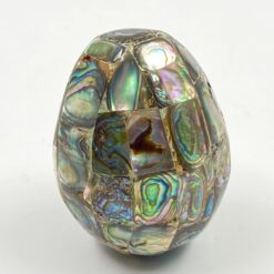 Dekoratyvinis kiaušinis iš perlamutro mozaikos 4x4x5,5 cm