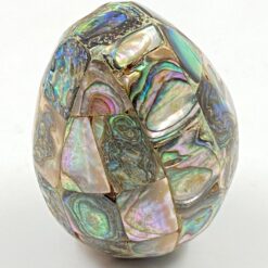 Dekoratyvinis kiaušinis iš perlamutro mozaikos 4x4x5,5 cm