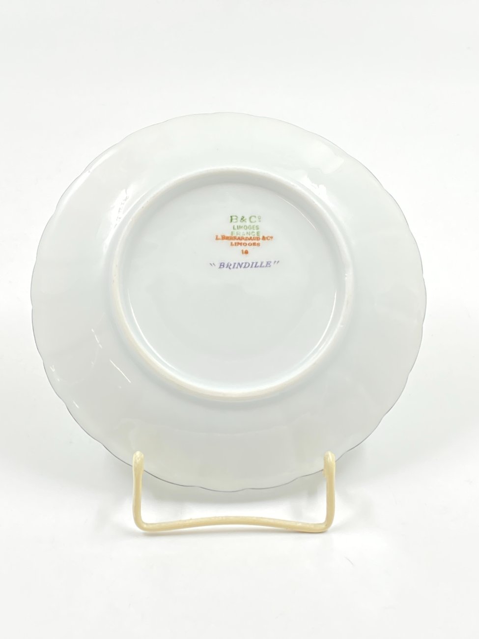 HN0777-servizu-dalys-4 Porcelianinė L. Bernardaud & Co Limoges “Brindille” lėkštė 15x15x2 cm