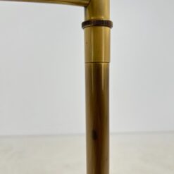 Reguliuojamas žalvario šviestuvas stiklo gaubtu 36×36(+30)x128(+42) cm