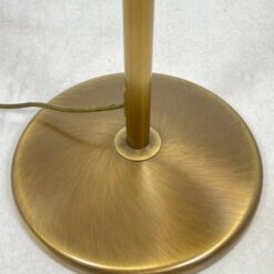 Reguliuojamas žalvario šviestuvas stiklo gaubtu 36×36(+30)x128(+42) cm