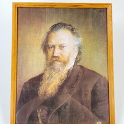 Mediniame rėme po stiklu vyro portreto printas 2x42x53 cm