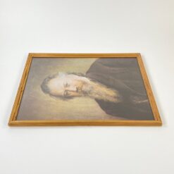 Mediniame rėme po stiklu vyro portreto printas 2x42x53 cm