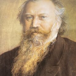 Mediniame rėme po stiklu vyro portreto printas 2x42x53 cm