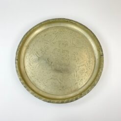 Apvalus Artimųjų Rytų metalinis padėklas 51x51x4 cm