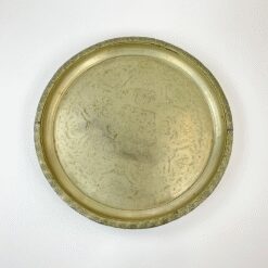 Apvalus Artimųjų Rytų metalinis padėklas 51x51x4 cm