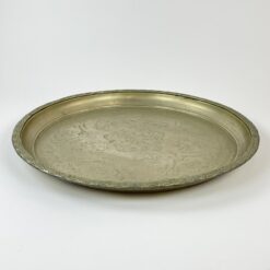 Apvalus Artimųjų Rytų metalinis padėklas 51x51x4 cm