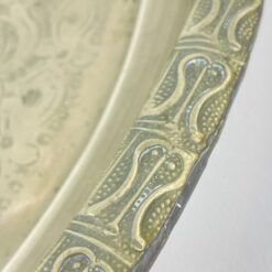 Apvalus Artimųjų Rytų metalinis padėklas 51x51x4 cm