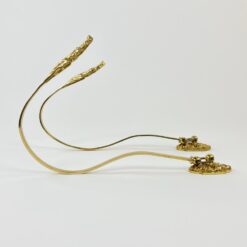 Žalvariniai užuolaidų kabliukai 2 vnt. komplektas 20x3x32 cm