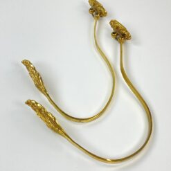 Žalvariniai užuolaidų kabliukai 2 vnt. komplektas 20x3x32 cm