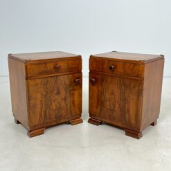 Art deco riešutmedžio spintelės 2 vnt. komplektas 41x48x58 cm