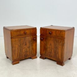 Art deco riešutmedžio spintelės 2 vnt. komplektas 41x48x58 cm