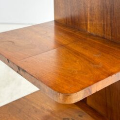 Art deco riešutmedžio komoda su lentynomis kairiajame šone 44×66,5×84 cm