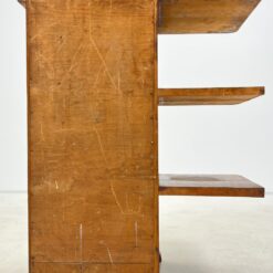 Art deco riešutmedžio komoda su lentynomis kairiajame šone 44×66,5×84 cm