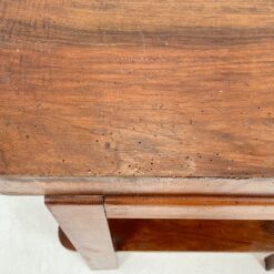 Art deco riešutmedžio konsolė su stalčiumi 41×70,5×72 cm