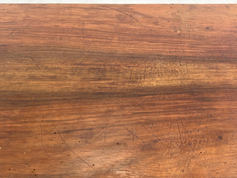 CY0343-stalai-11 Art deco riešutmedžio konsolė su stalčiumi 41×70,5×72 cm