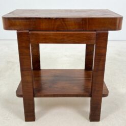 Art deco riešutmedžio konsolė su stalčiumi 41×70,5×72 cm