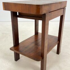 Art deco riešutmedžio konsolė su stalčiumi 41×70,5×72 cm