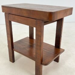 Art deco riešutmedžio konsolė su stalčiumi 41×70,5×72 cm