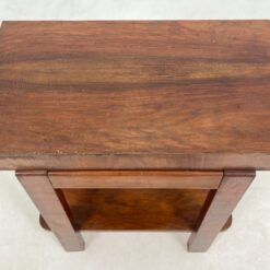 Art deco riešutmedžio konsolė su stalčiumi 41×70,5×72 cm