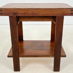 Art deco riešutmedžio konsolė su stalčiumi 41×70,5×72 cm