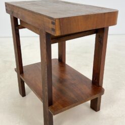 Art deco riešutmedžio konsolė su stalčiumi 41×70,5×72 cm