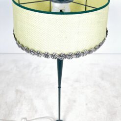 Metalinis pastatomas šviestuvas pintu gaubtu su lapų motyvais 52x52x162 cm