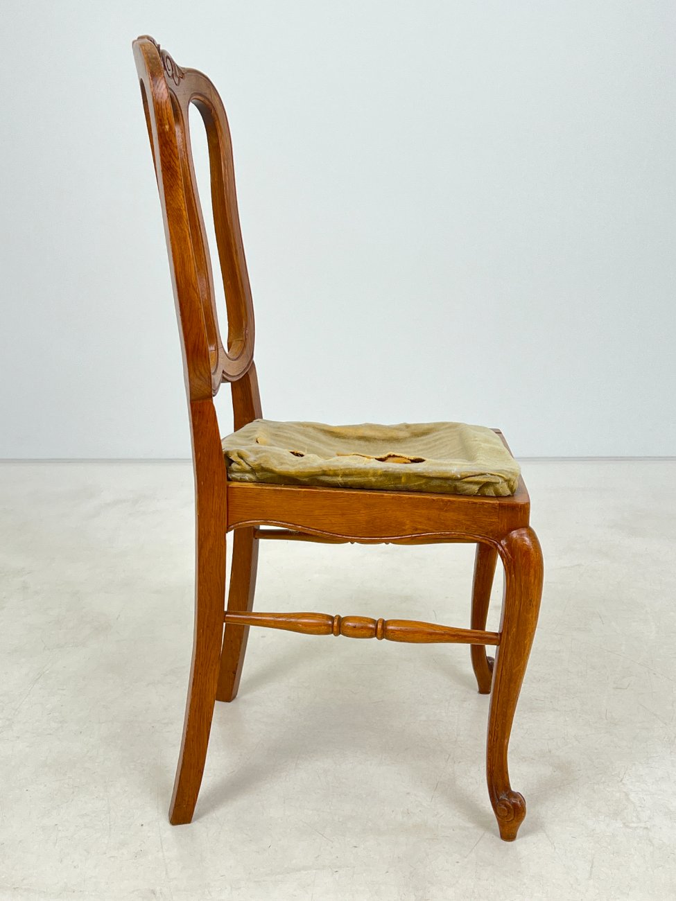 DA0113-kedes-3 Ąžuolinė kėdė su gobelenu restauracijai 48x48x98 cm, 47 cm