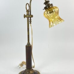 Žalvariniai reguliuojami staliniai šviestuvai 2 vnt. komplektas 34x17x59 cm