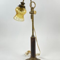 Žalvariniai reguliuojami staliniai šviestuvai 2 vnt. komplektas 34x17x59 cm