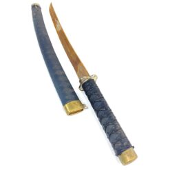 Japoniška katana su žalvario detalėmis ir dėklu 6,5×74,5×6,5 cm
