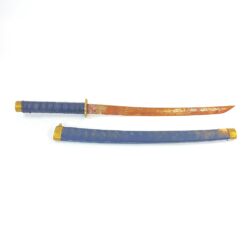 Japoniška katana su žalvario detalėmis ir dėklu 6,5×74,5×6,5 cm