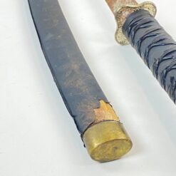 Japoniška katana su žalvario detalėmis ir dėklu 6,5×74,5×6,5 cm