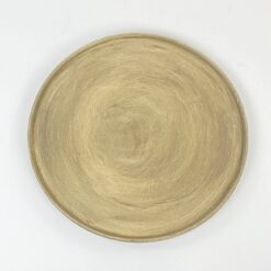 Apvalus pilkšvos spalvos padėklas 39x39x2,5 cm