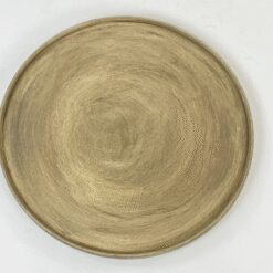 Apvalus pilkšvos spalvos padėklas 39x39x2,5 cm