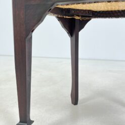 Raudonmedžio rėmo krėslai su ratanu 4 vnt. komplektas 47x53x77 cm, 45,5 cm