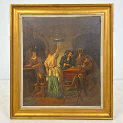 Jan Steen darbo "The parrot cage" reprodukcija medžio rėme 9x88,5x98,5 cm