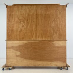 Plati ąžuolinė knygų lentyna su kolonų imitacijomis 48x215x219 cm